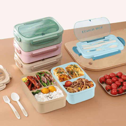 Stylische Jausenbox mit Besteck